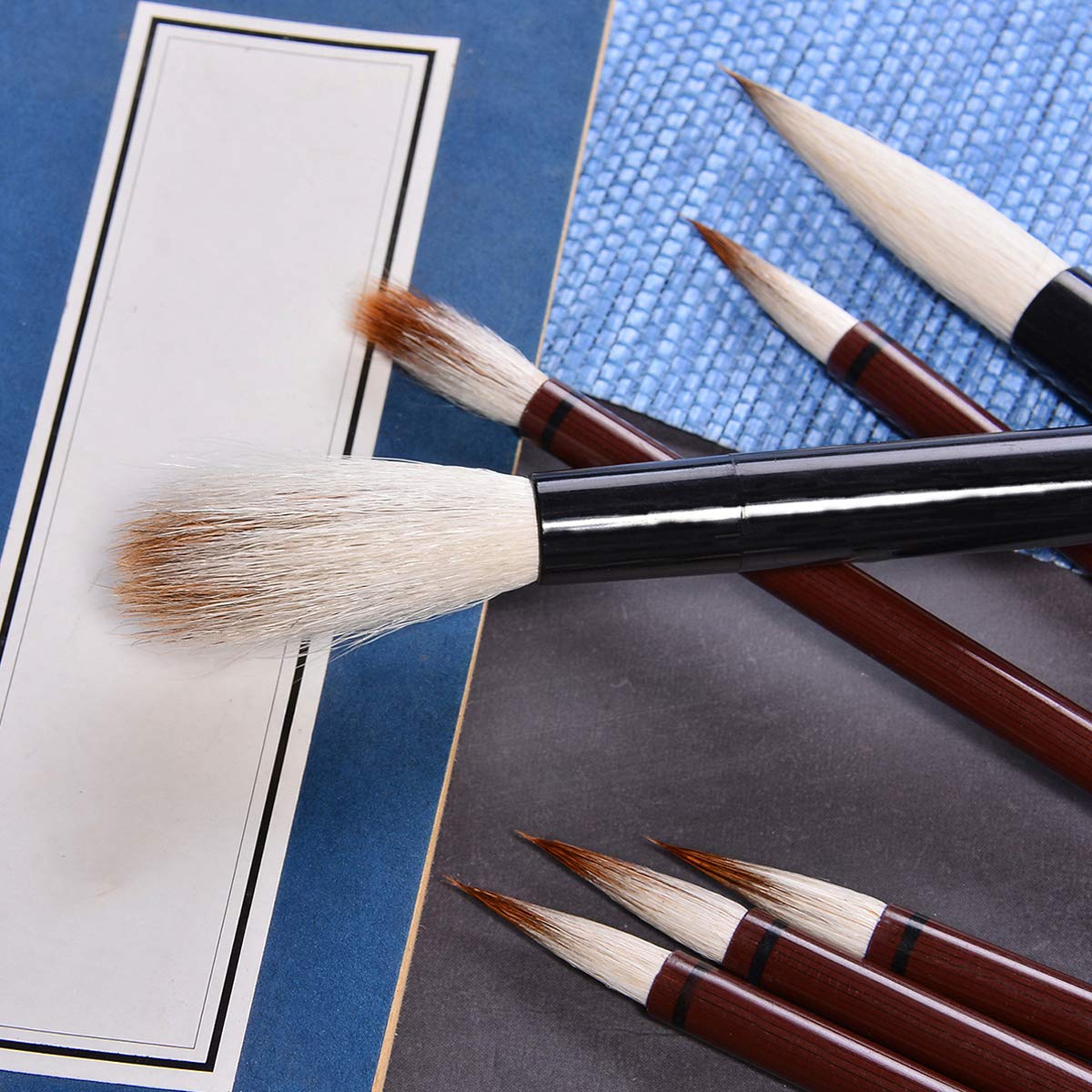 Amazon.co.jp: 書道筆 習字セット 3号 太筆 7号 細筆 書写 二本組 兼