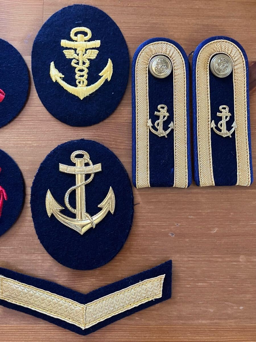 Amazon.co.jp: 東ドイツ軍NVA海軍階級章職務腕章伍長セットワッペン