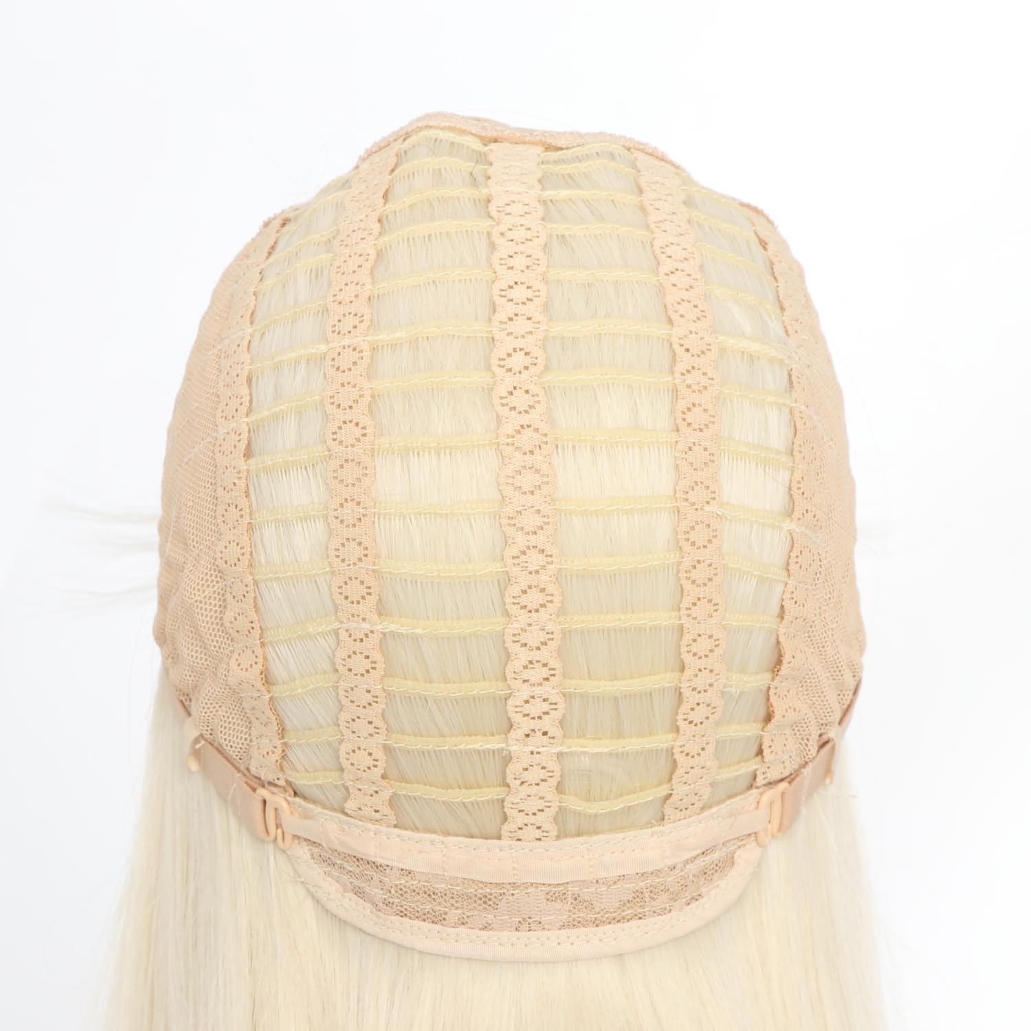 SIMKAYLEE Kurze Blonde Glatte Perücke mit Pony Damen Kurz Blond Gerade Bob Perrücke für Frauen Schulterlang Hellblond Wig für Karneval Fasching Party Halloween Cosplay Anime Roboter Alien (30 cm)