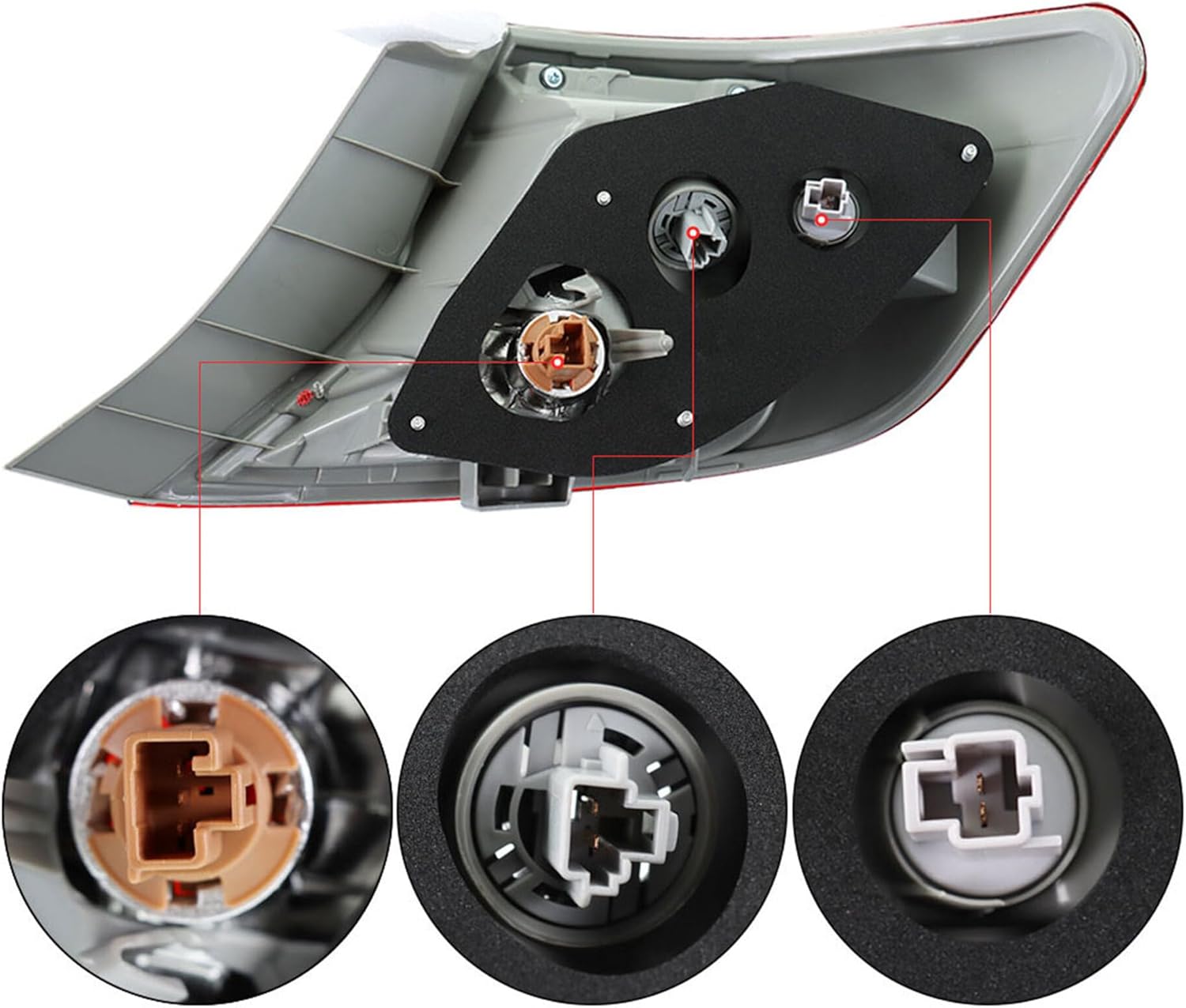 Tail Light Assembly Brake Lamp Left Driver Side Replacement for Camry 2012 2013 2014