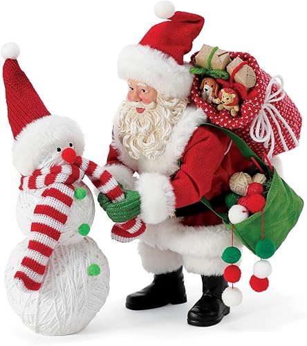 Department 56 Possible Dreams - Juego de figuras de punto Kozy de Papá Noel, 10 pulgadas, multicolor