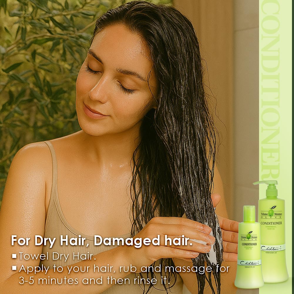 Chihtsai Olive Conditioner set 280ml/9.5oz