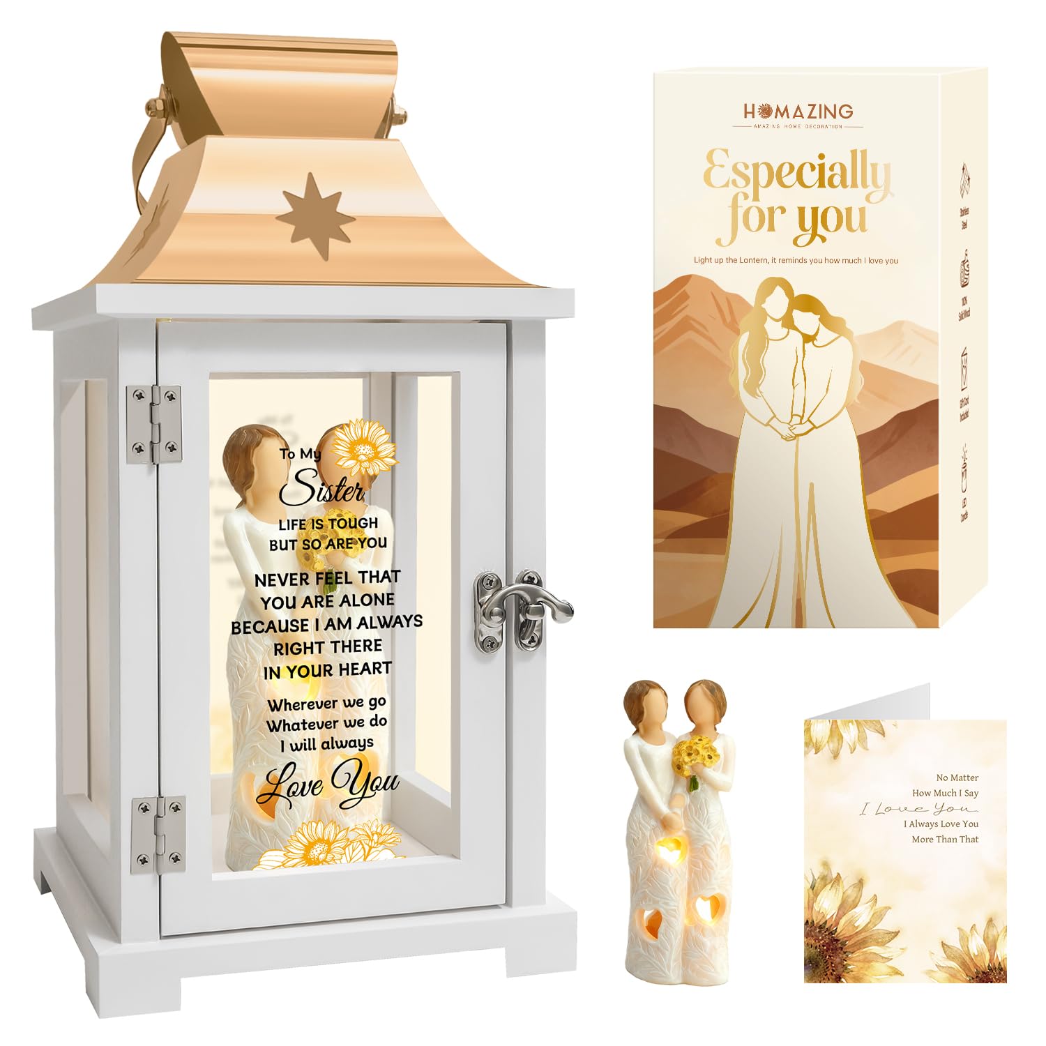 Homazing Sister Gifts Lantern