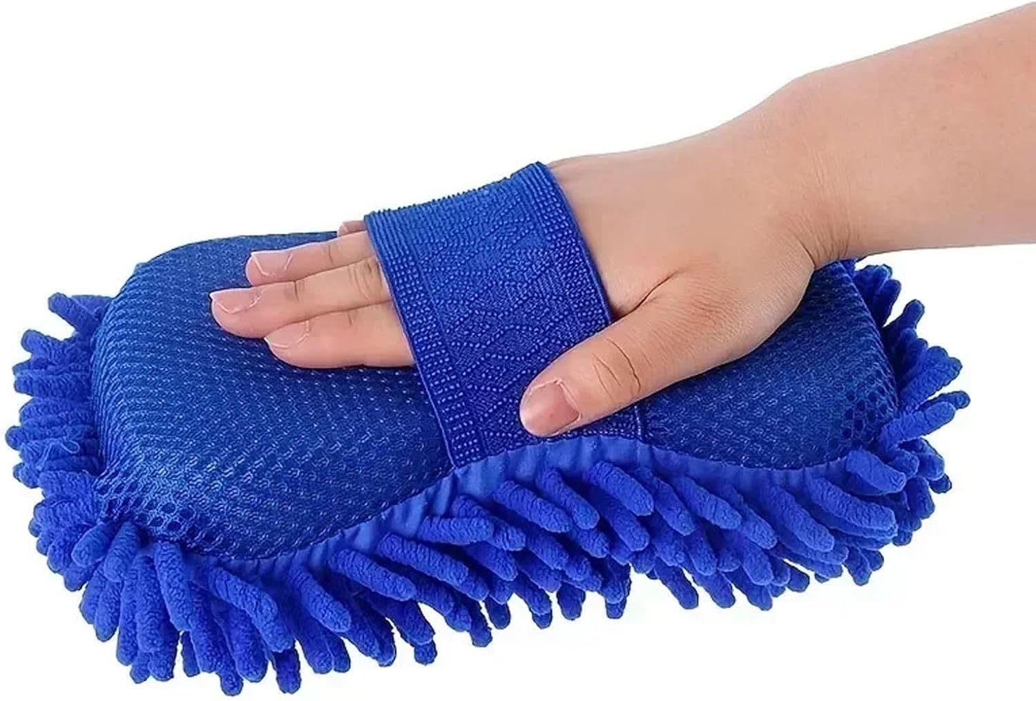 1pc Car Wash Glove Microfiber Chenille Wash Sponge Care Washing Detailing Brush Pad Multifunction Cleaning Tool