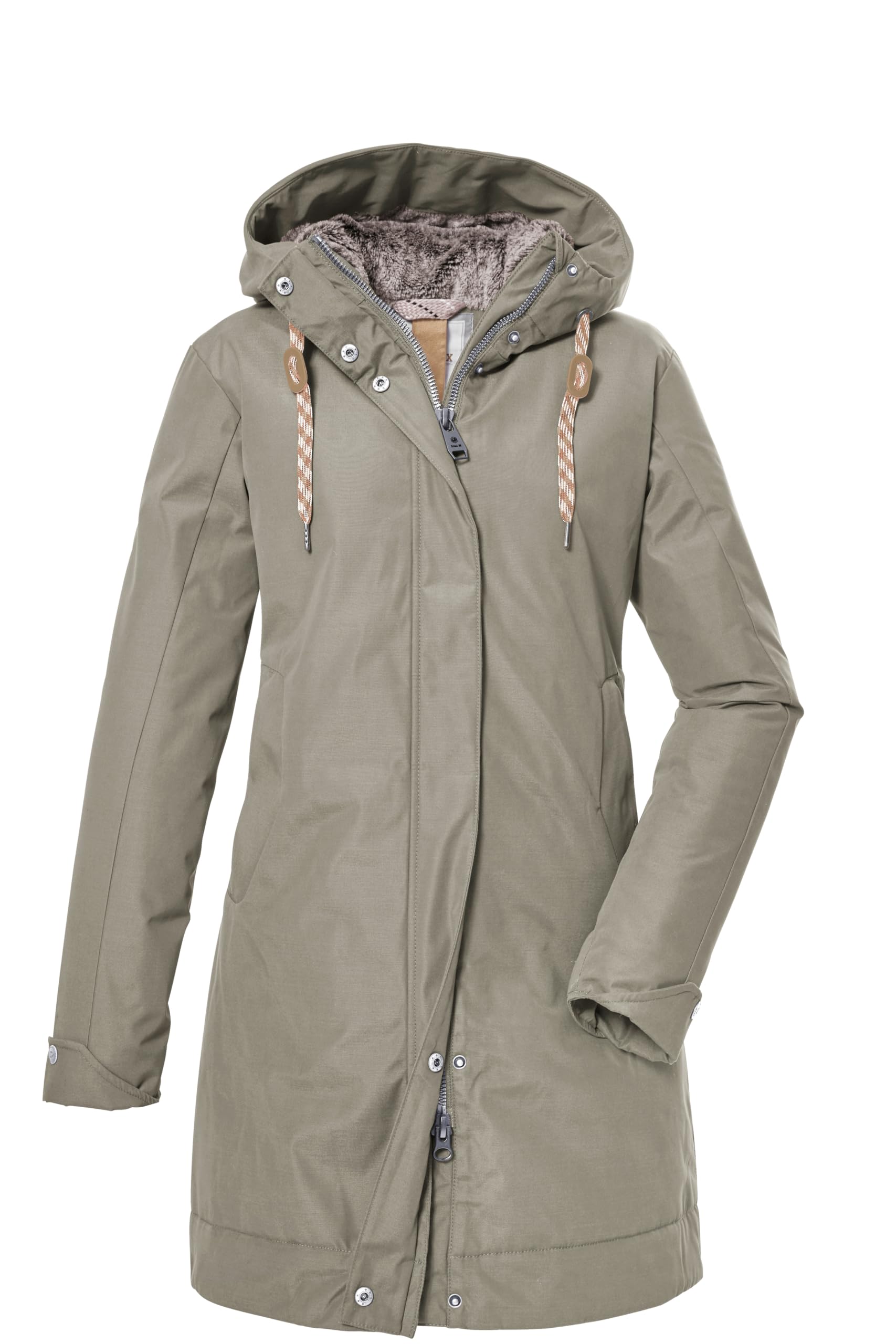 G.I.G.A. DX GW 13 WMN PRK 39836-000 Women's Winter Parka/Functional Parka with Hood Elephant, 46