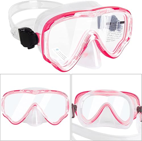 Miniatura 2 de Peicees Gafas de natación con cubierta de nariz para niños, gafas de natación antivaho para jóvenes, máscara de buceo para niños y niñas