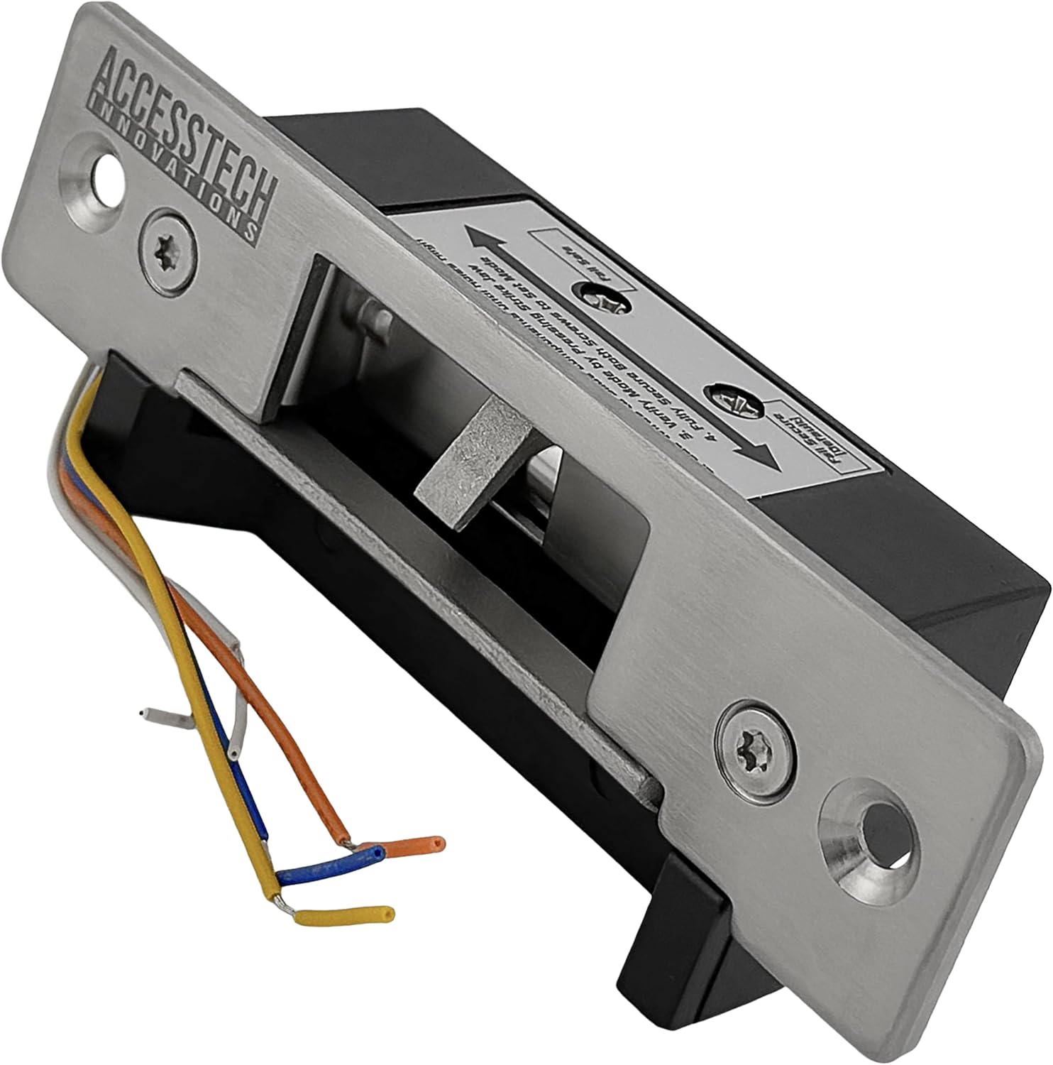 Heavy Duty Electric Strike Door Lock ANSI Standard with Signal Output/Door Position Indicator for Access Control System | Fail-Secure/Fail-Safe Adjustable | NO/NC Output | 12VDC Input Voltage