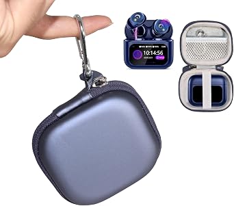 Alltravel Earbuds Case Compatible with VEKJ L8 Pro Sleep Earbuds Bluetooth 5.4 in Ear Smart Touch Screen Ear Buds Blue