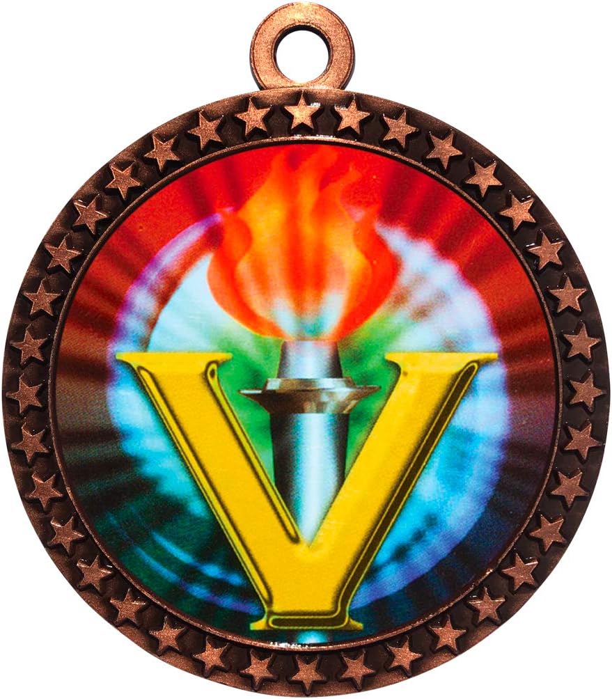 Express Medals Various 10 Pack Styles of Victory Award Medals with Neck Ribbons Trophy Award Prize Gift