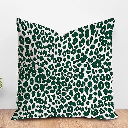 Vista 201 de ArogGeld Chinoiserie - Funda de cojín con estampado de leopardo y guepardo fucsia, con manchas de animales de vaca, color rosa oscuro, decoración