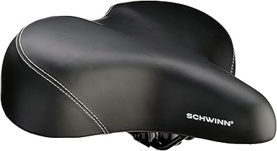 Schwinn Comfort Bicycle Seat, Bicycle Seat Replacement for Men and Women, Universal Fit Saddles with Standard Seat Posts