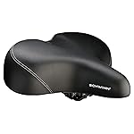 Schwinn Comfort Bike Seat for Men and Women, Super Breeze Cruise Bicycle Seat, Replacement Saddle Fits All Adult Bikes with Standard Seatpost, Comfort Foam, Black