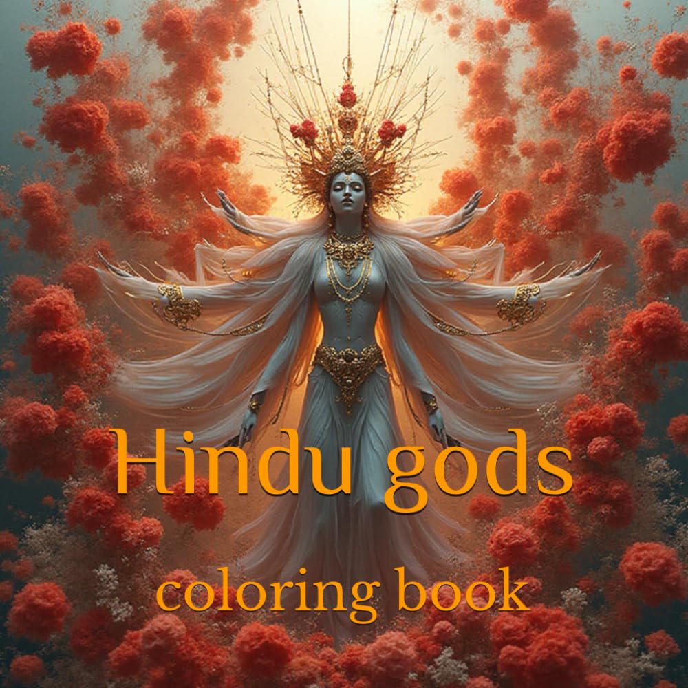 Hindu gods coloring book