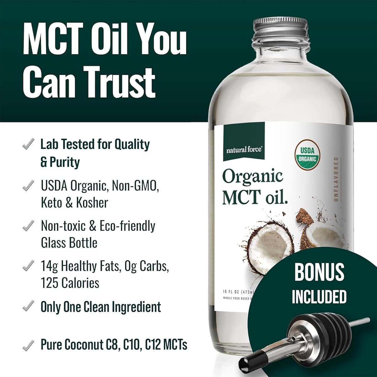 Natural Force Organic MCT Oil view 2