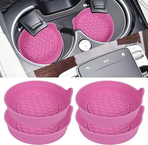 Miniatura 20 de Amooca Portavasos universales para automóvil, impermeables, antideslizantes, a prueba de derrames, accesorios para el interior del automóvil