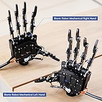 Vista 5 de Robot mano cinco dedos únicamente movimiento Bionic Robot brazo mecánico DIY, mano derecha