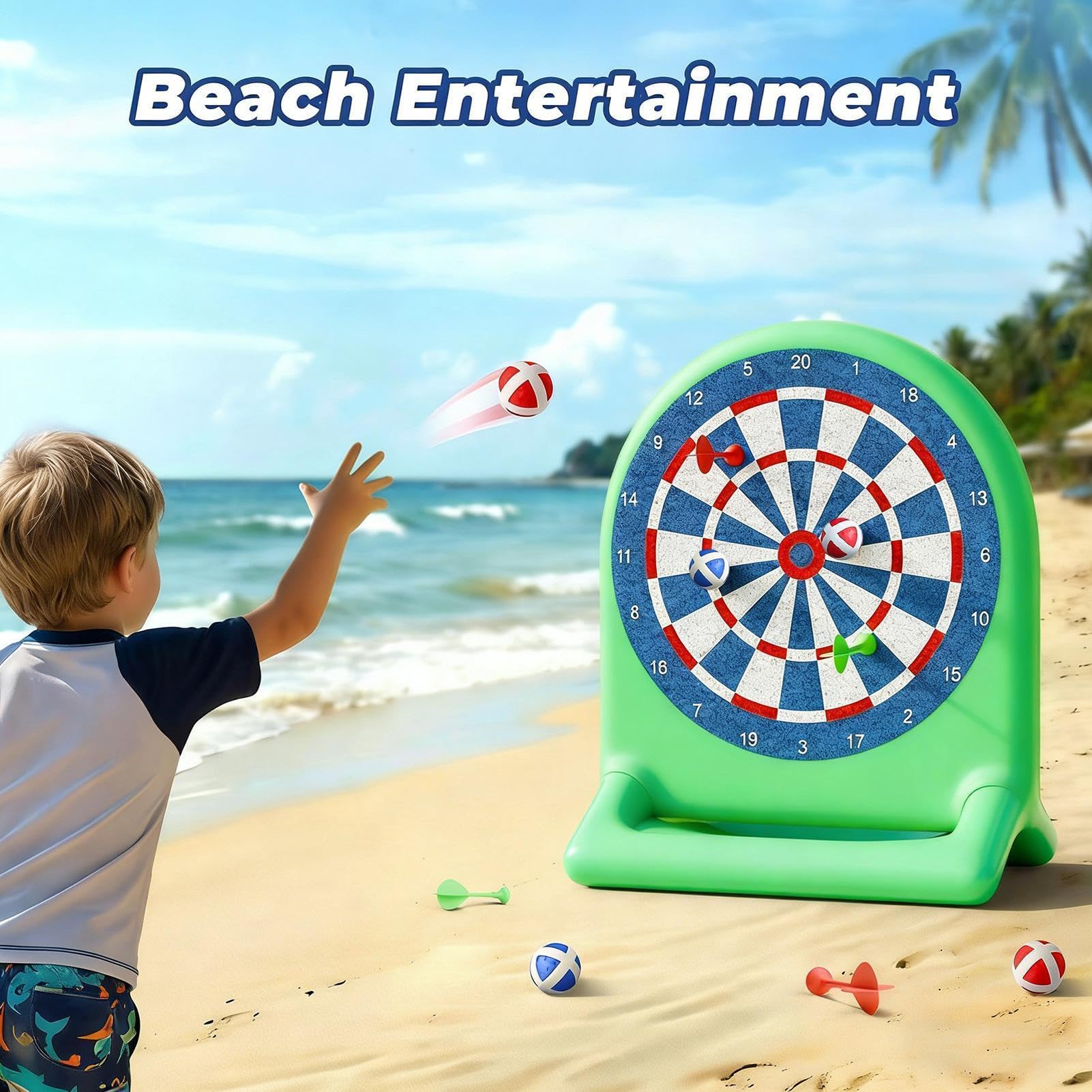 Juego de diana inflable para patio Gigante interactivo flotante en agua