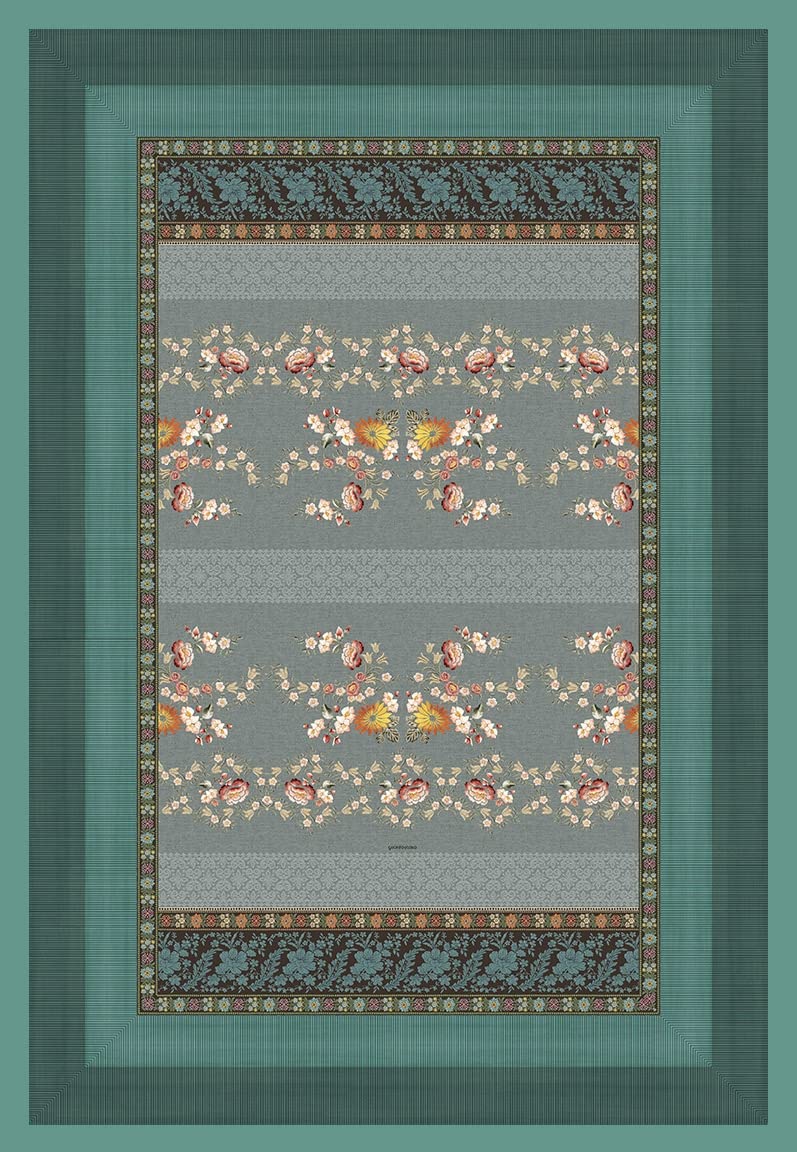 BassettiOrosei G1 9324089 Plaid Mako Satin Cotton 135 cm x 190 cm Grey