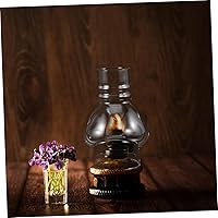 Vista 9 de Pantalla redonda para lámpara de aceite con diseño grueso a prueba de viento para decoración del hogar y regalo de alta transmisión de luz