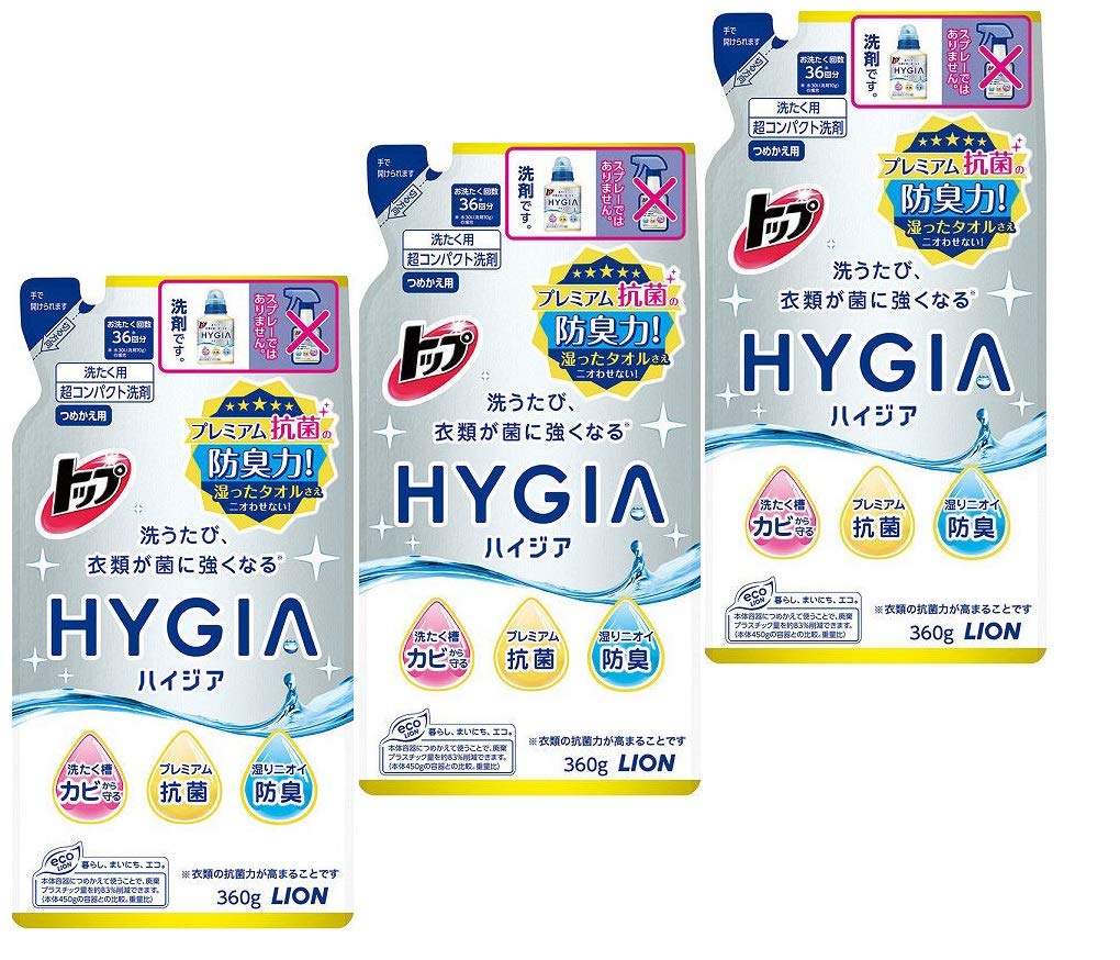 Amazon.co.jp: 【ライオン】トップ HYGIA(ハイジア) つめかえ用 360g