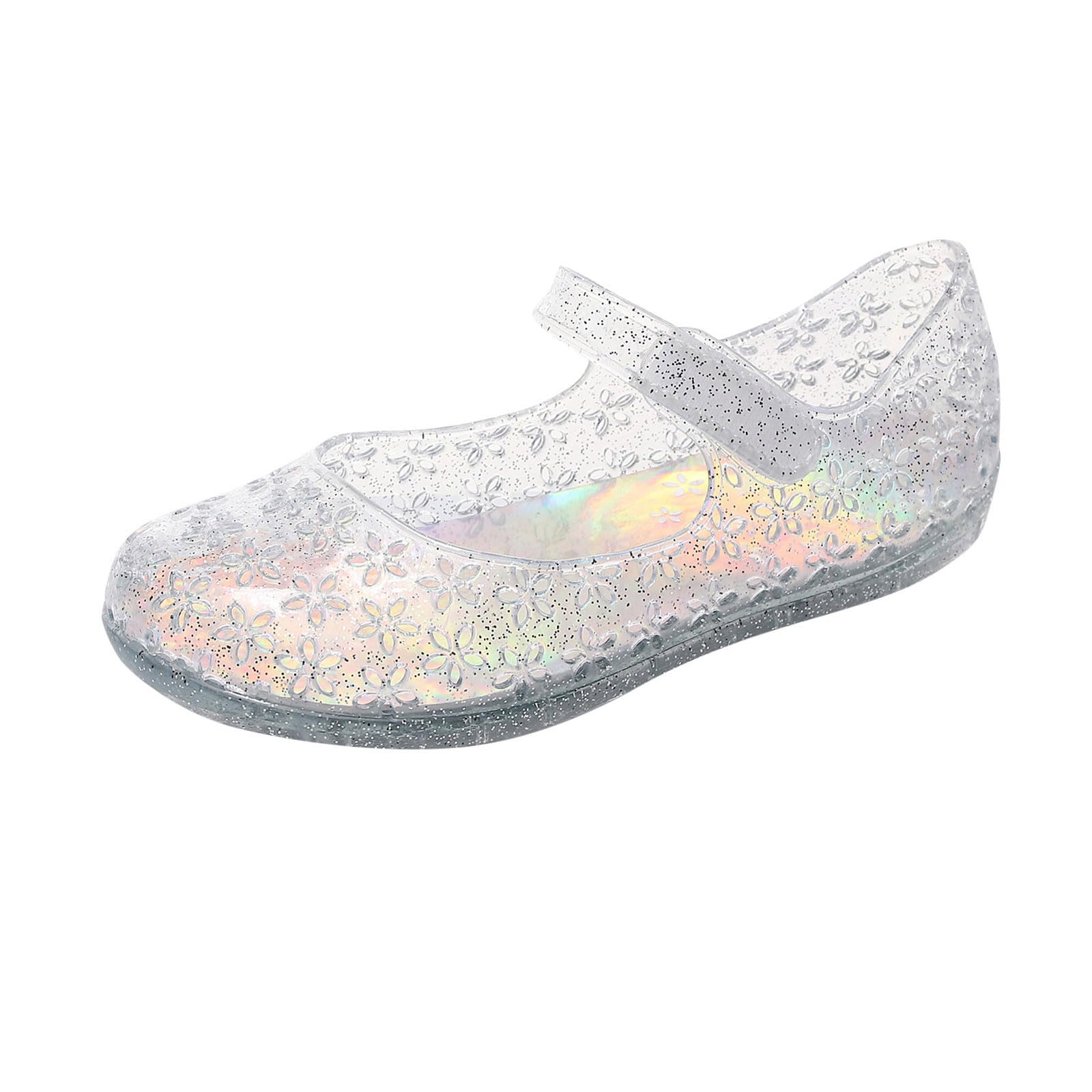 Jelly Mary Jane Chaussures Basses pour Fille Sandales de Princesse pour Fête Dansante Party Cosplay Chaussures Enfants Tout-Petits