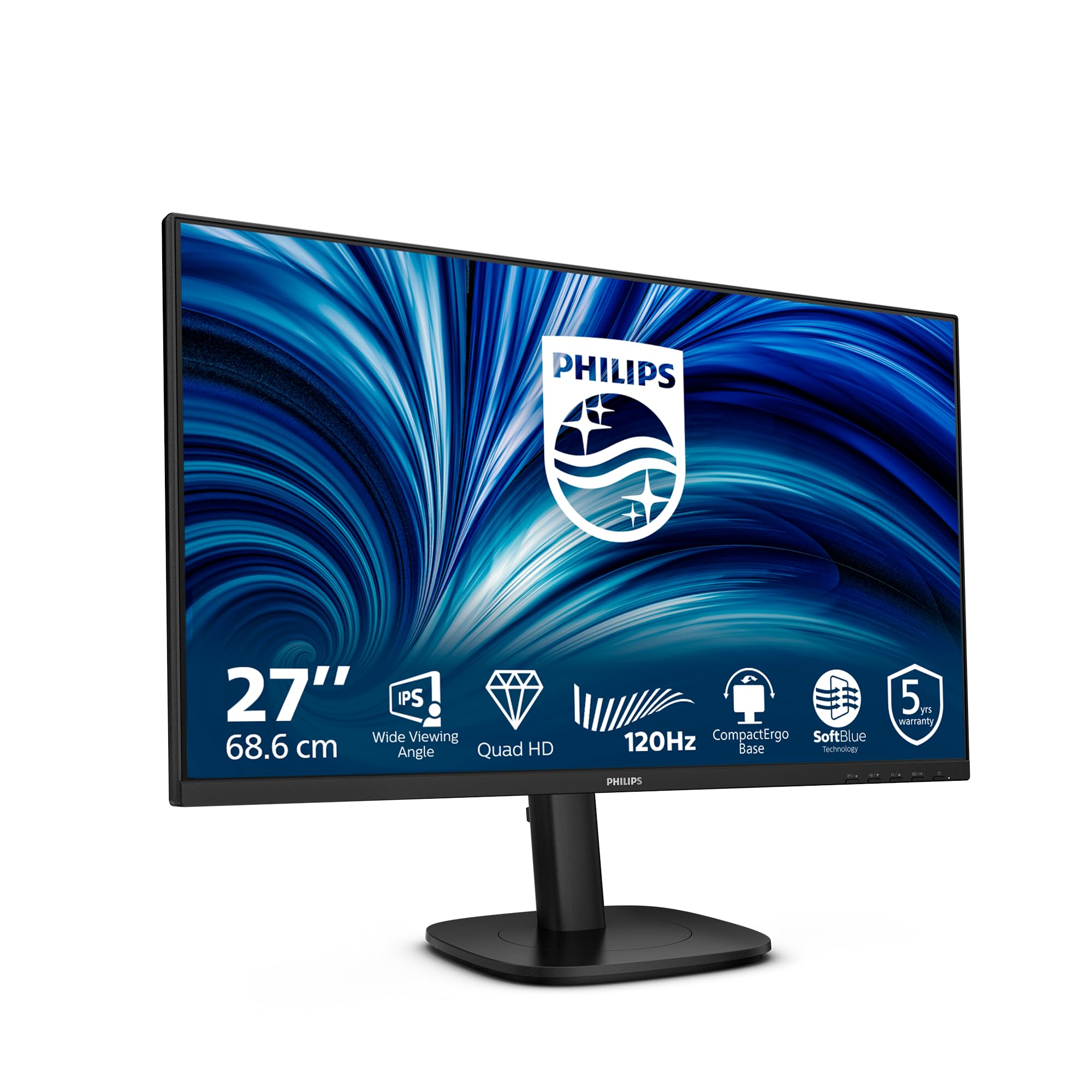 Philips 27B2N3500J - 27 Inch QHD Monitor, Speakers, Adjustable