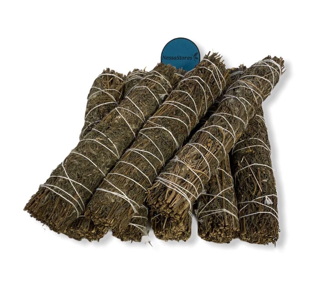 NESSASTORESMugwort Smudge Incense 9" Bundle #JC-178 (4 pcs)