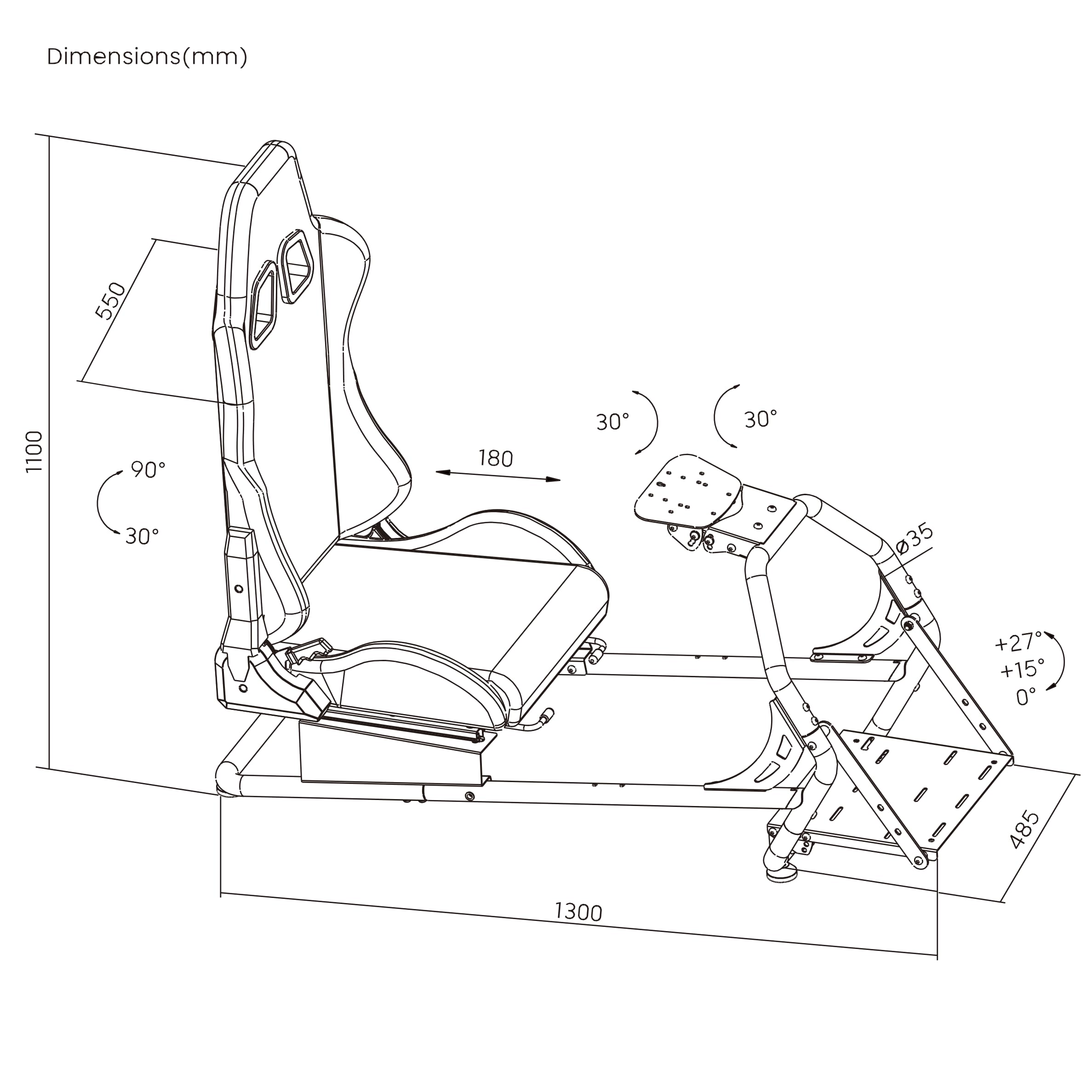 OPLITE GT3 COCKPIT SIMRACING COCKPIT DE SIMULATION