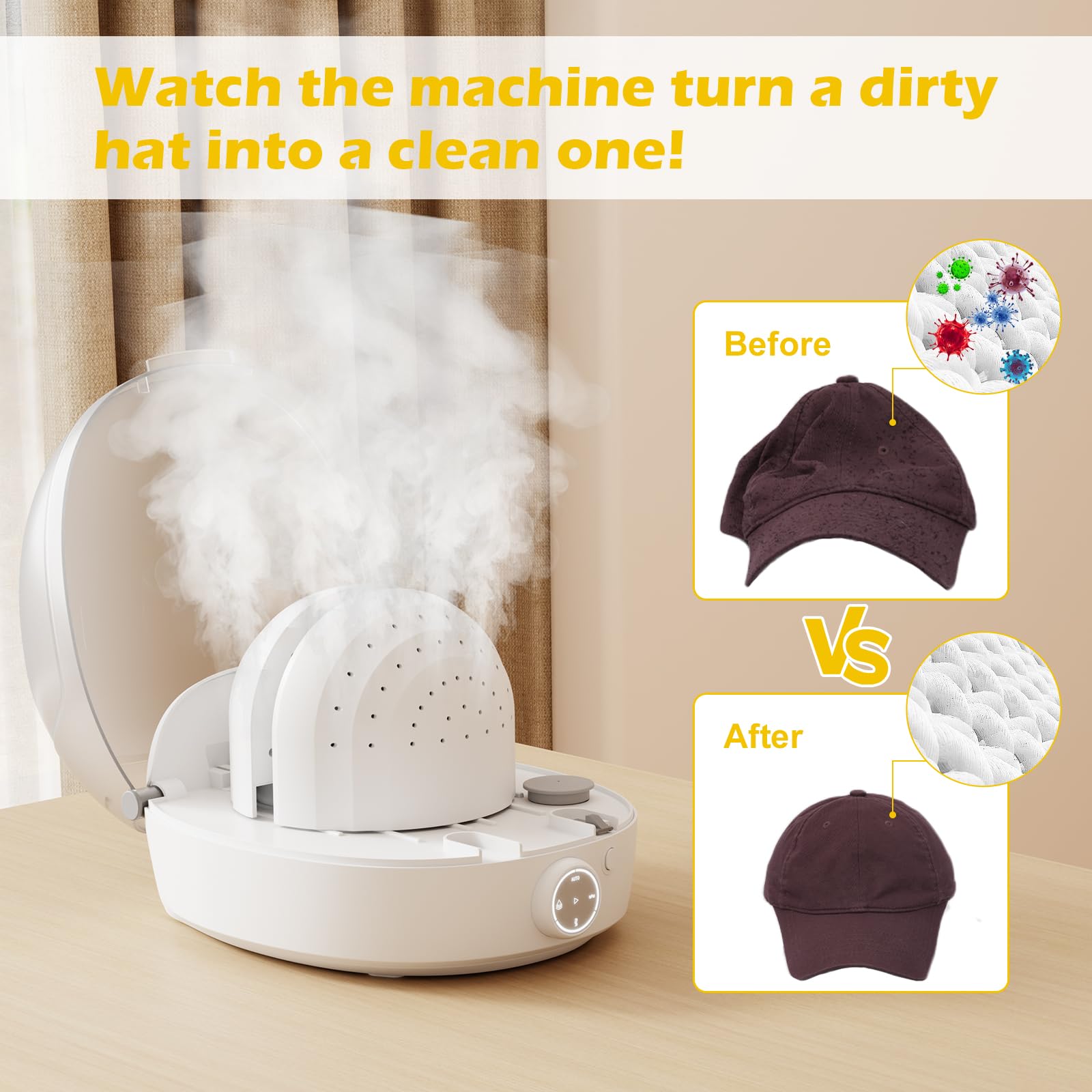 Amazon.com: 3-in-1 Hat Cleaning Shaping Machine, Automatic Steamer