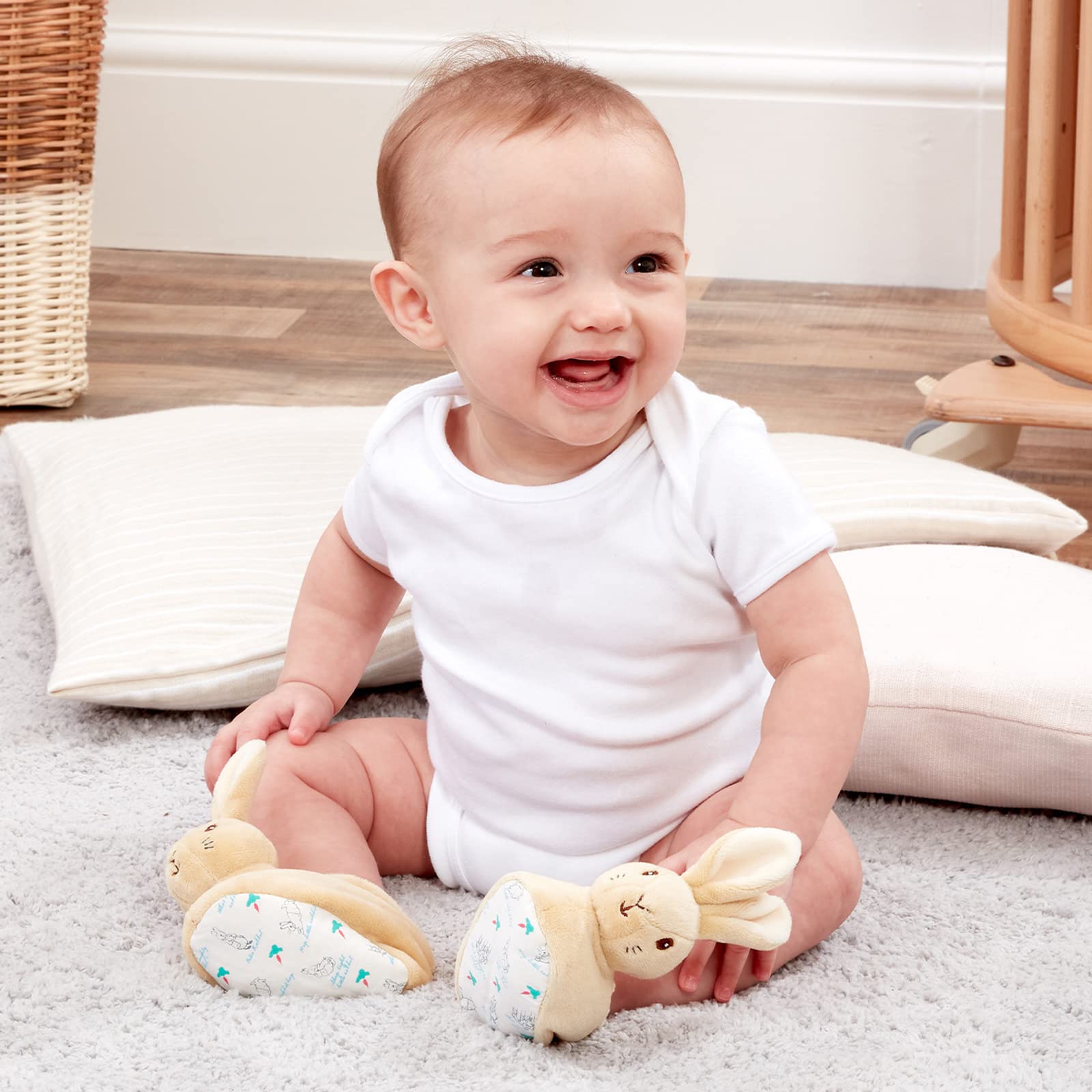 Chaussons Pour Bébés Pierre Lapin Officiels - Chaussons De Bébé Pour Garçons Et Filles - Chaussons Pour Bébés Unisexes Par Rainbow Designs