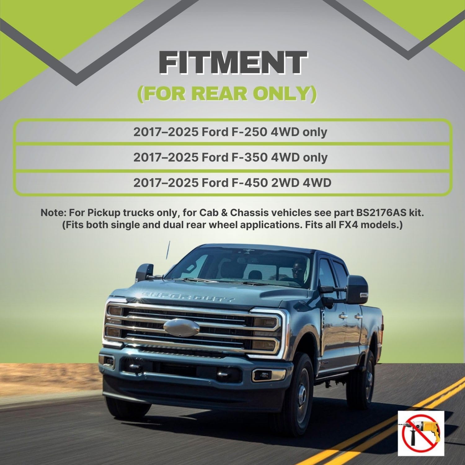 Zestaw zawieszenia tylnych poduszek powietrznych 2,7 kg do 2017-2025 Ford F250 F350 4WD i F450 2WD 4WD holowanie ciężarówki, zamiennik do poduszek powietrznych Firestone 2625 Ride Rite do samochodów