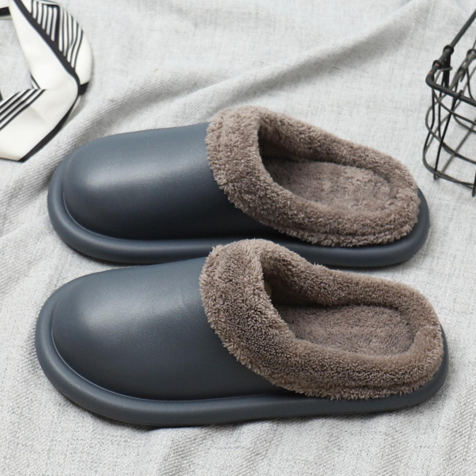 Un'Elegante Pantofole in Cotone Pantofole Calde Pantofole in Cotone Pantofole da Uomo Comode in Peluche Eva Autunno E Inverno Moda