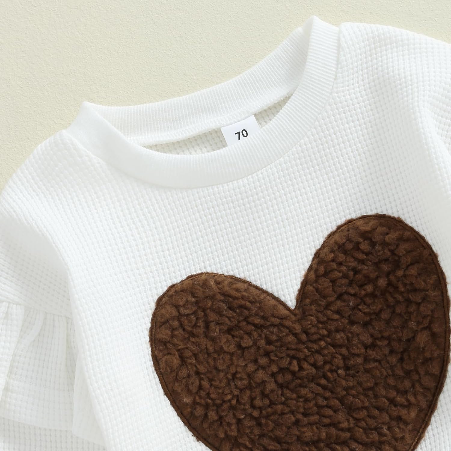 Toddler Baby Girl Valentines Outfit BE MINE Heart Long Sleeve Pullover Tops Flare Pants Set Spring Clothes - Image 5