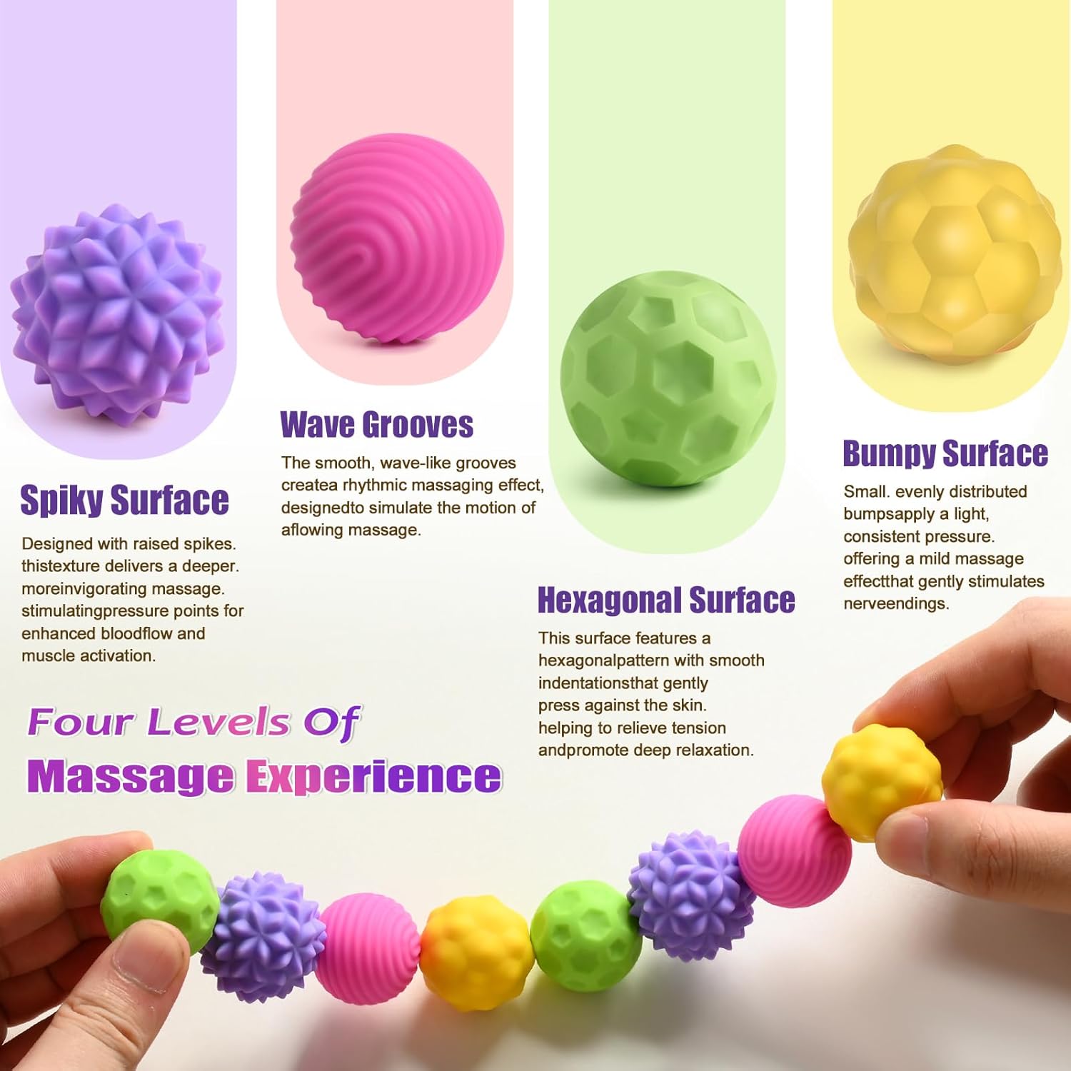 Silicone Magnetic Balls Fidget Toys for Adults & Teens, 8PCS Stress Relief Sensory Toys for Autism ADHD Anxiety, Fun Textures Gadgets,Office Desk Toy,Stocking Stuffers for Women Men Teen Gift