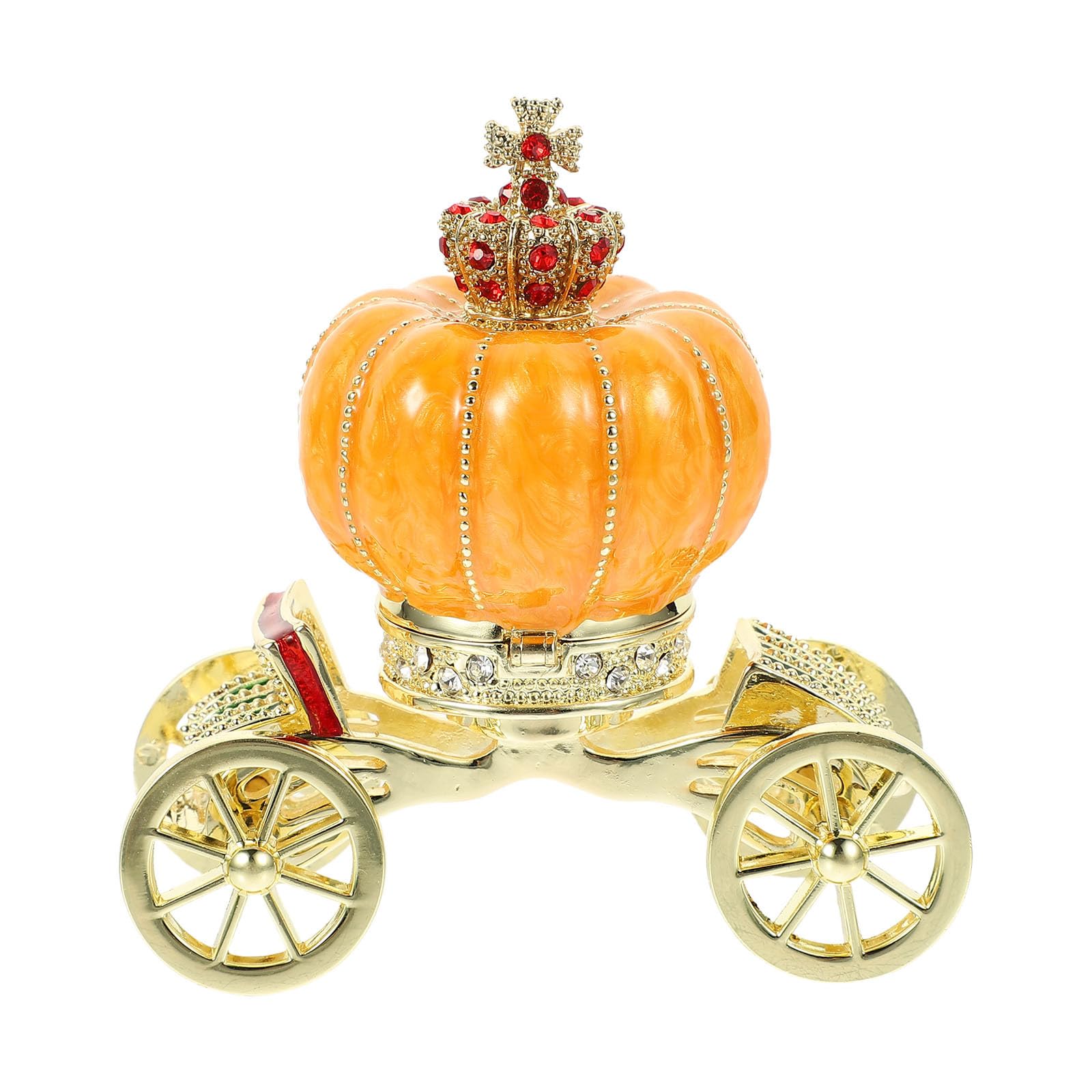 Boîte à bijoux carrosse citrouille orange pour sublimer votre coiffeuse