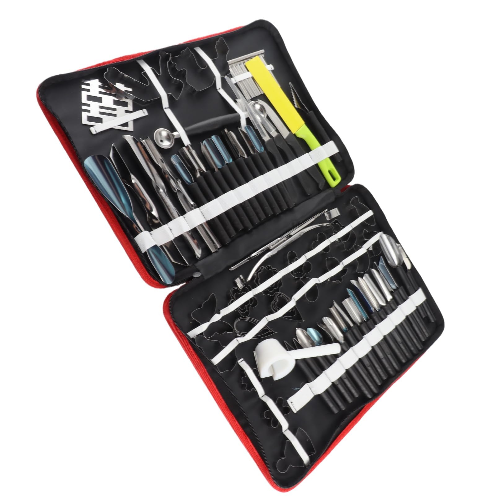 Juego de herramientas de tallado culinario, 80PCS / Set Juego de herramientas de pelado de tallado culinario portátil Guarnición de corte Juego de herramientas de tallado en rodajas para alimentos de