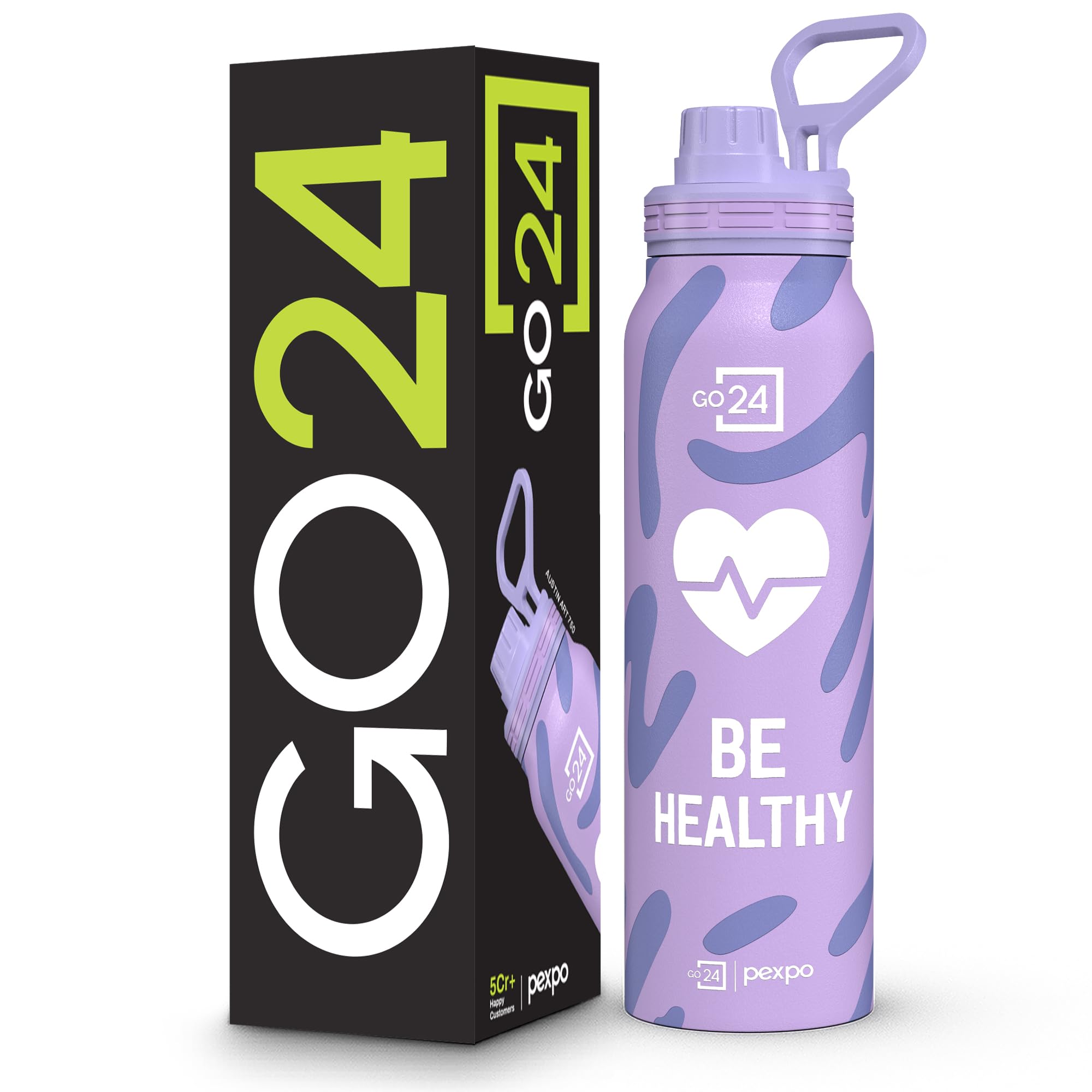 Go24 pexpo Stainless Steel Water Bottle 1 Litre, 3 Layer Vacuum Insulated — Amazon image 11