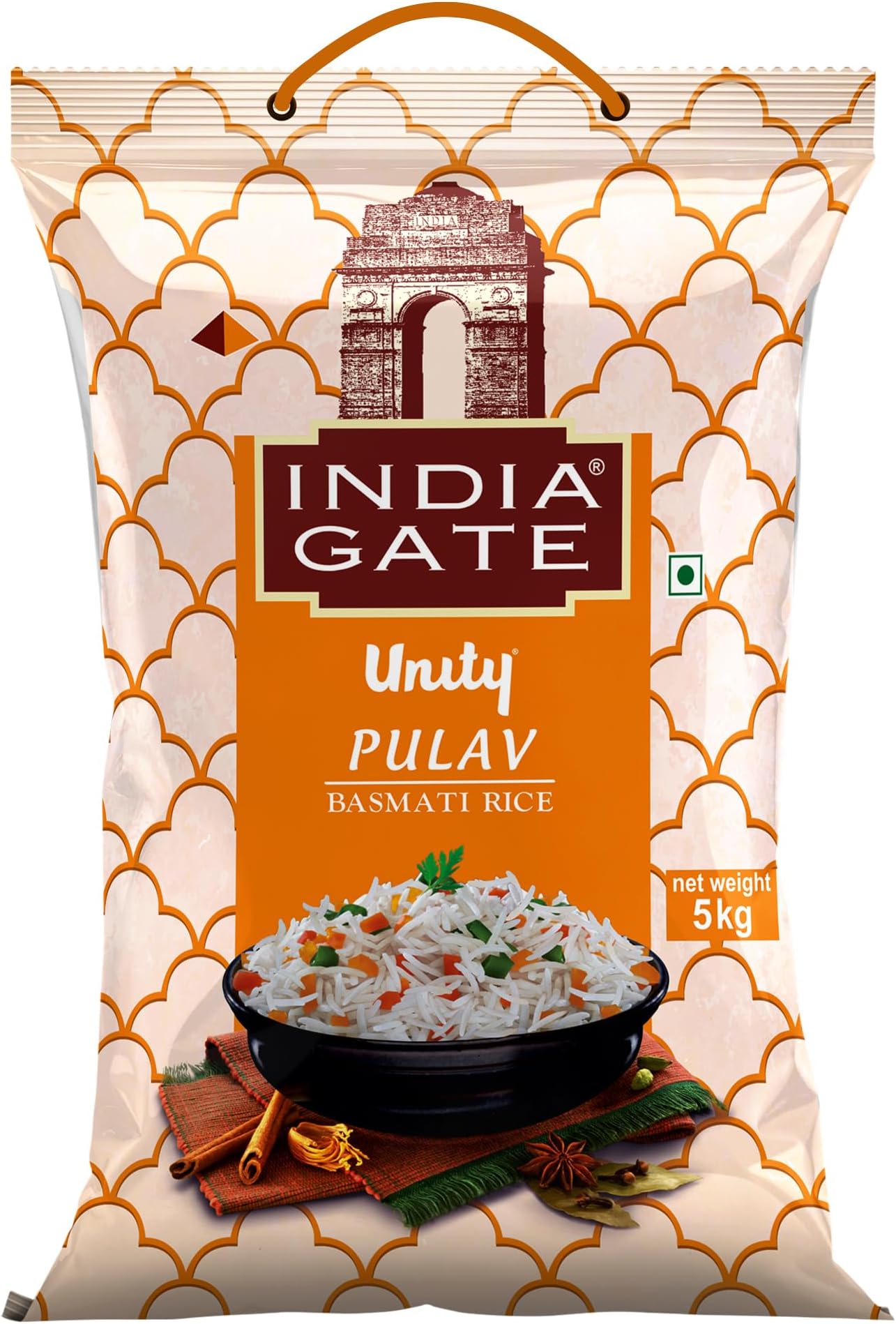India Gate Unity Pulav Basmati Rice(From The House Of)5Kg Pack