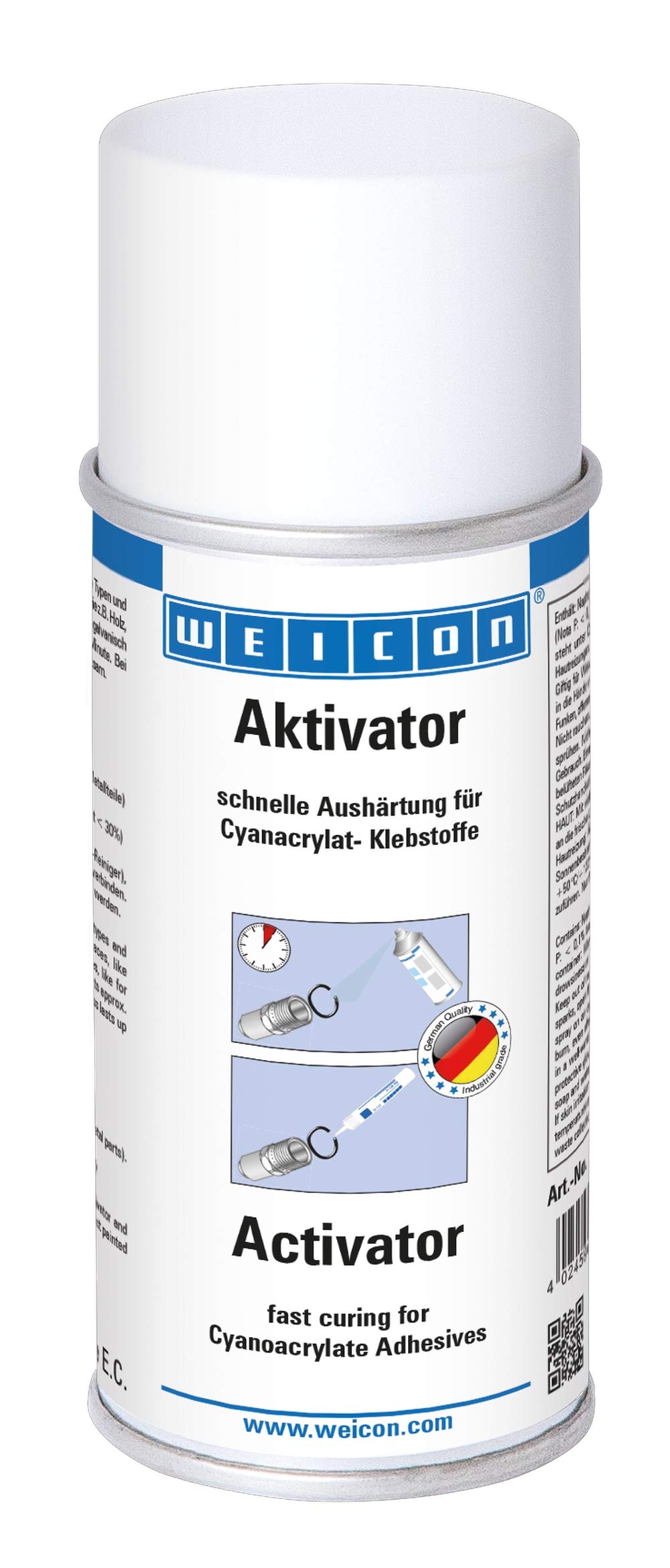 WEICON CA-Activator Spray | 150 ml | Accelerated curing of superglues