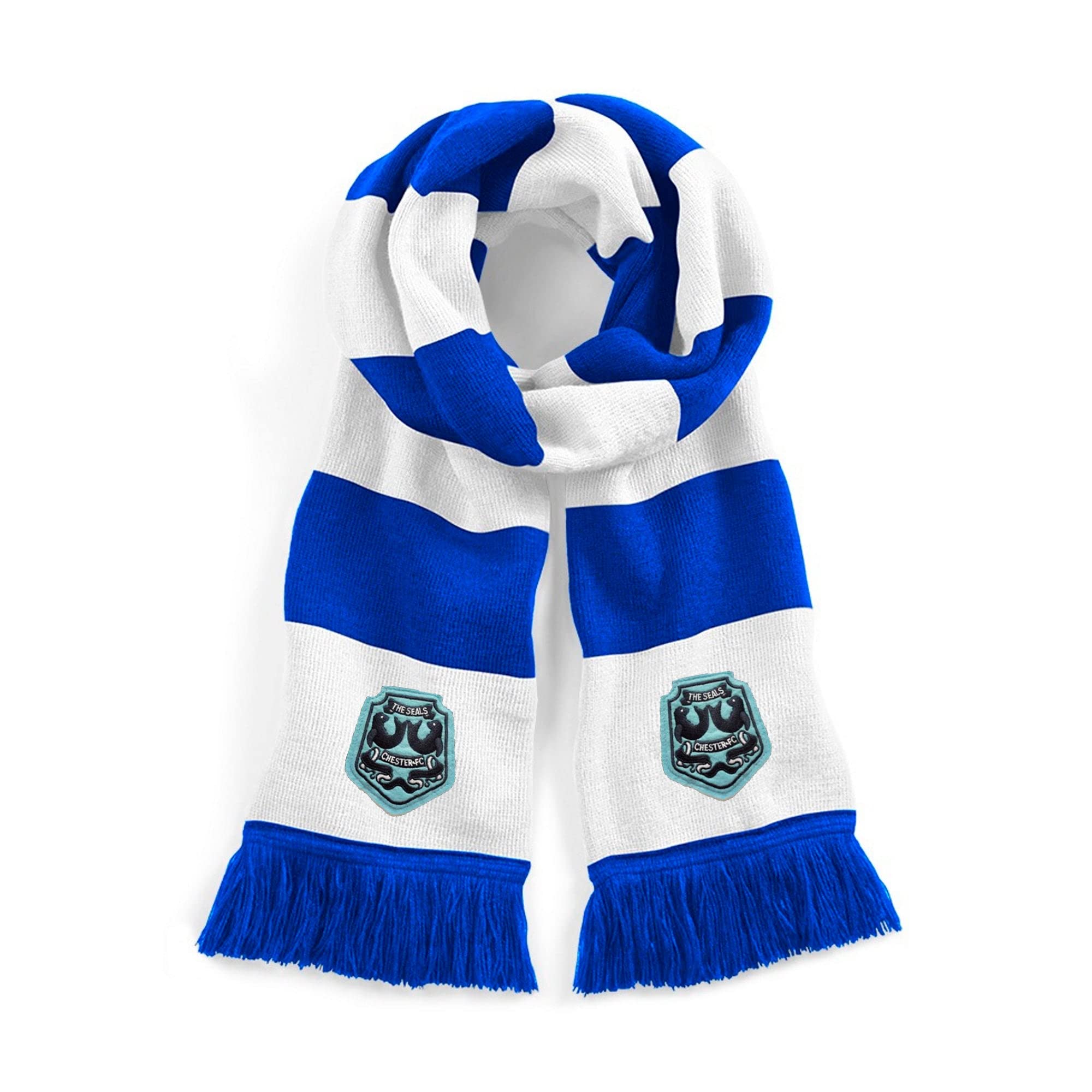 Chester 1970s Retro Traditional Football Scarf Embroidered Logo