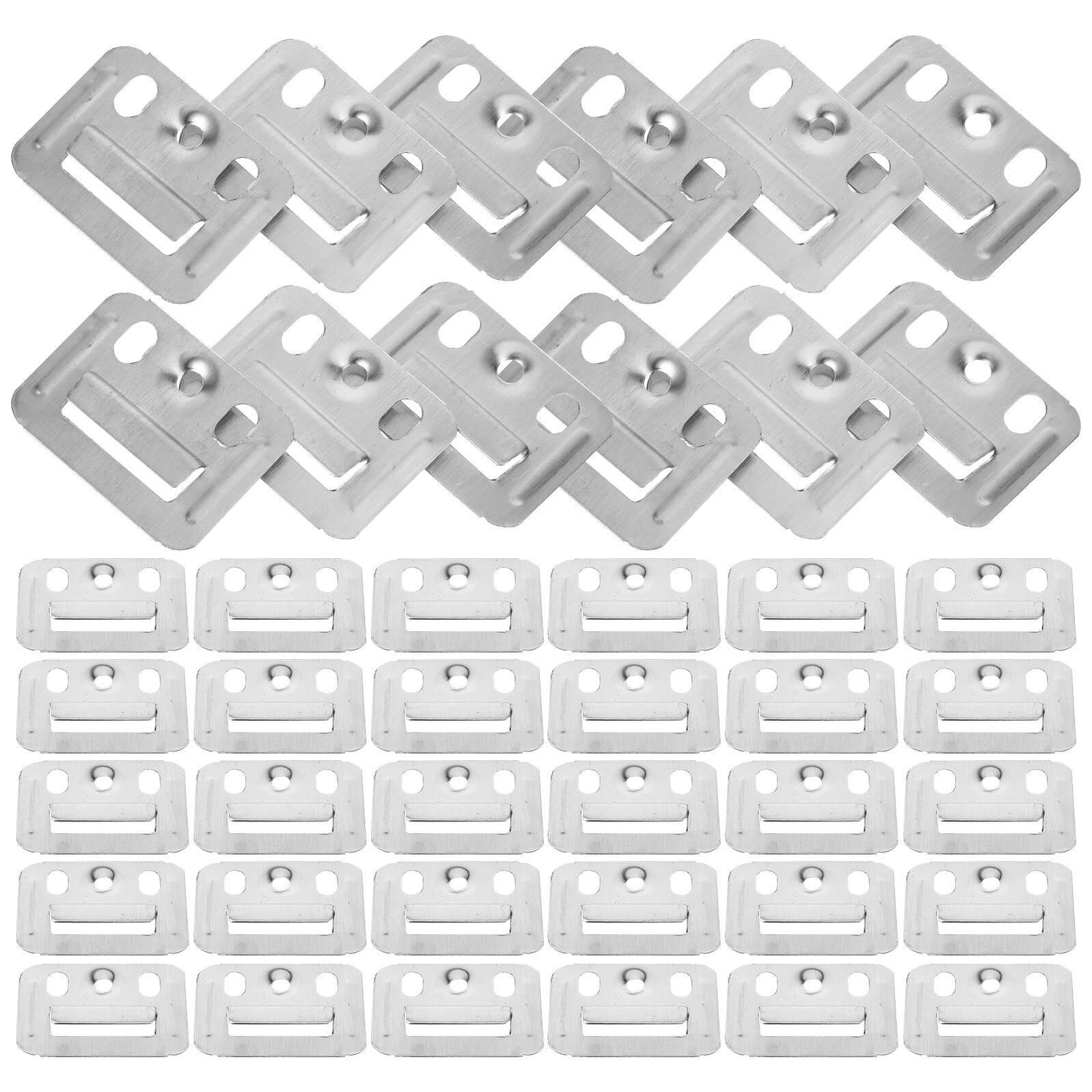 Clips rapides pour panneaux bambou en acier inoxydable avec 200 fixations murales