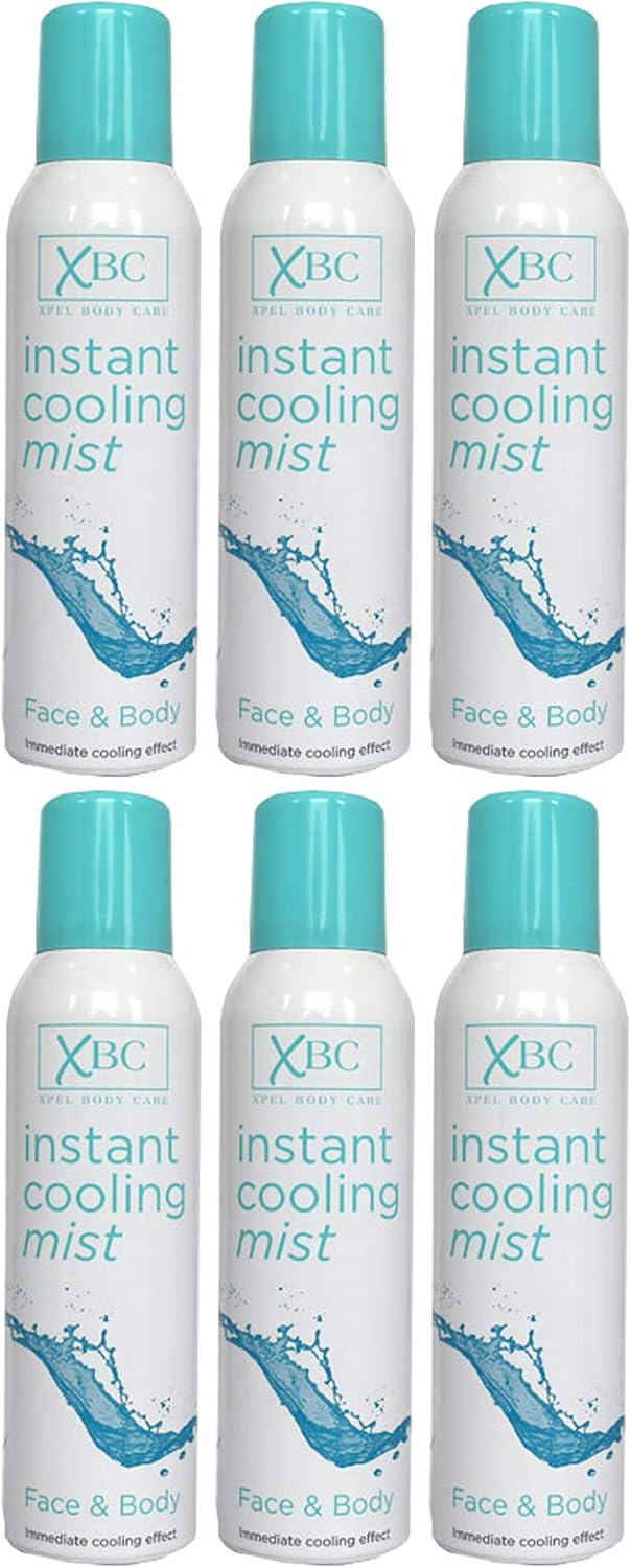 6 x XBC INSTANT Cooling Face And Body Mist 150ml Amazon.co.uk Beauty