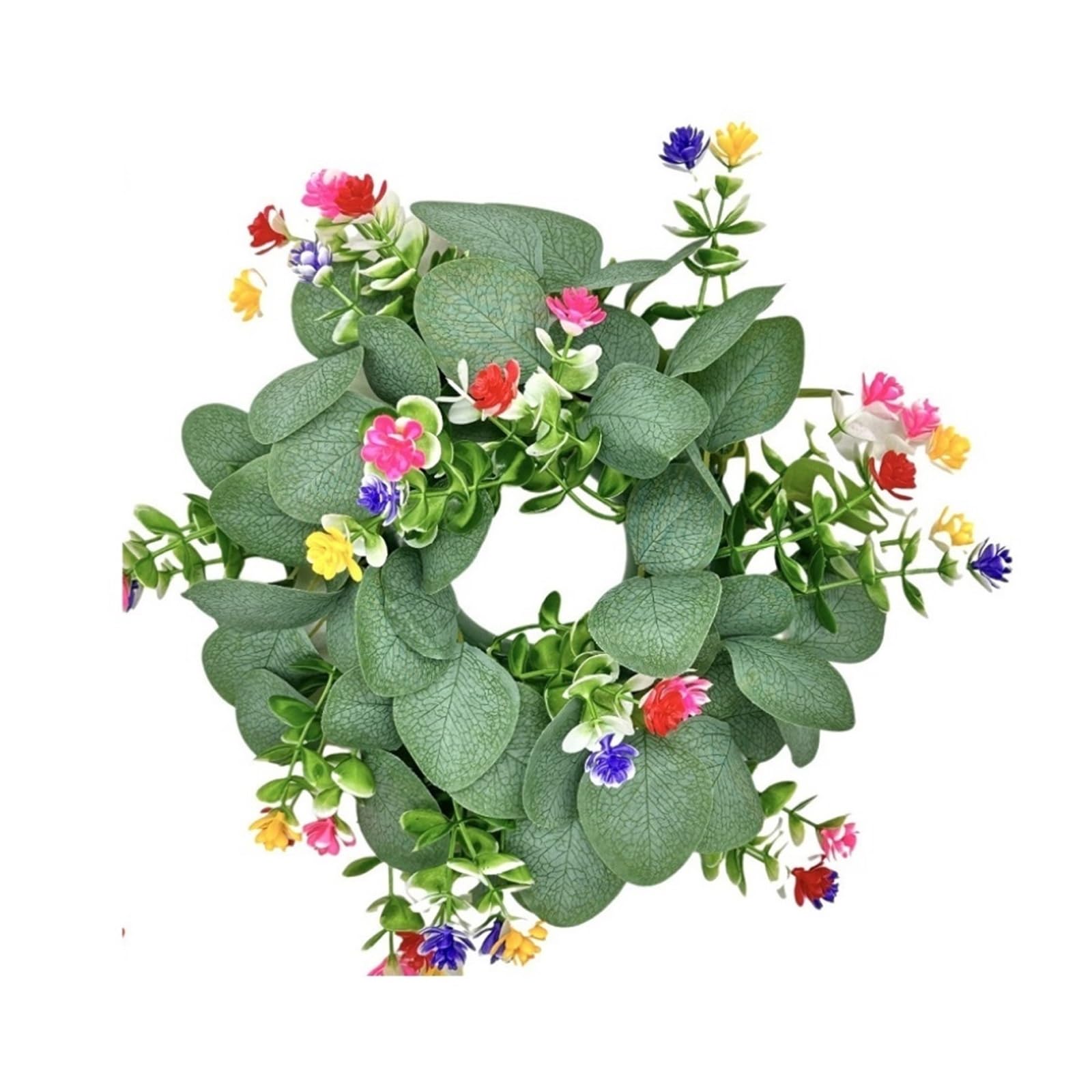 Door Wreath Artificial Wreath Greenery With Olive Leaves Bean For Front Door Farmhouse Home Wall Window Decor(C 30cm)