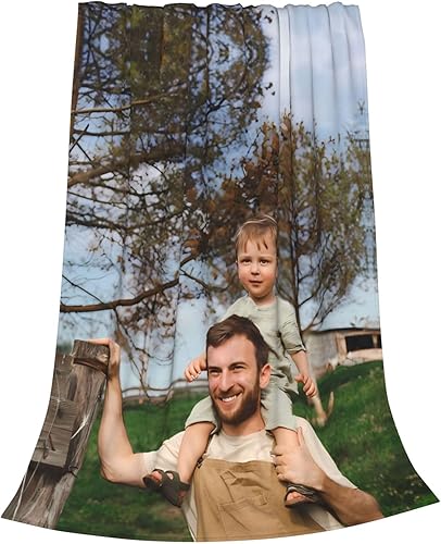 Miniatura 7 de Manta personalizada de franela, añade tu manta personalizada con foto, texto y imagen, para cumpleaños de adultos, Navidad, Halloween, Día del