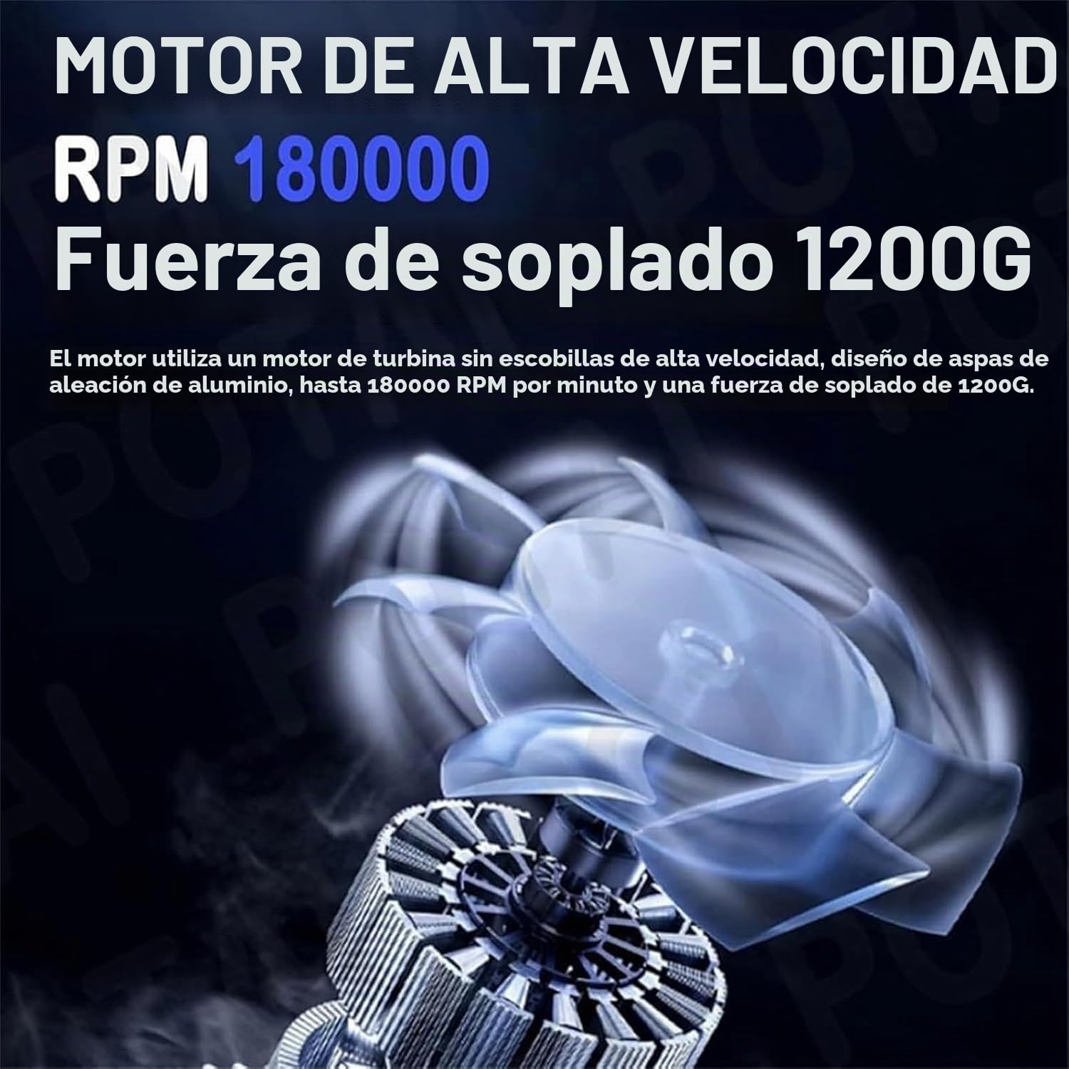 Soplador De Aire Potente, Soplador De Hojas Bateria, PortáTil Soplador Turbo Jet, Soplador Aspirador De Hojas con Bateria, para Patio, CéSped Y Hojas Que Soplan (Black)