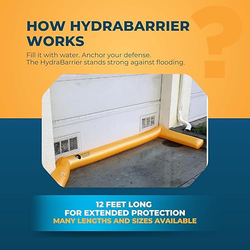 Miniatura 16 de La mejor alternativa al saco de arena: Hydrabarrier Ultra de 5 pulgadas. Tubos de desviación de agua ligeros, reutilizables y ecológico. Elija entre