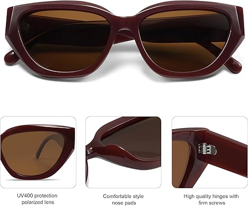 Miniatura 8 de SOJOS Gafas de sol polarizadas de ojo de gato para mujer SJ2237