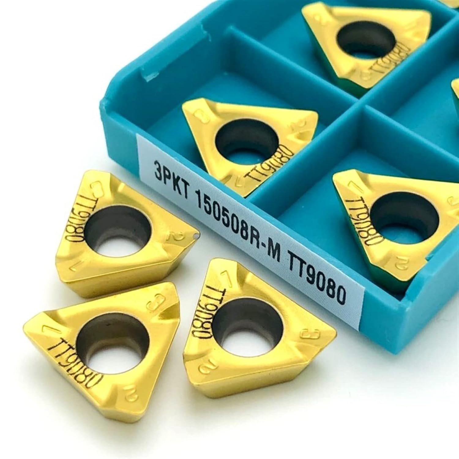 Indexable Lathe Carbide Insert 3PKT150508R 3PKT100408R M TT9080 Carbide Tool Inner Hole Metal Turning Tool CNC Lathe Cutting Tools Alloy Insert Turning Tool(3PKT150508R-M TT9080)