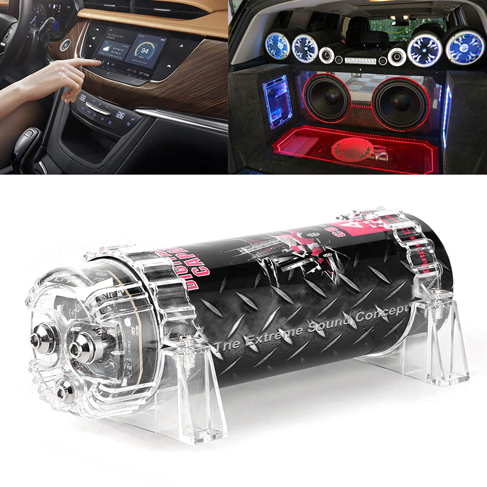 Kondensator 4 nasadka Car Audio, Wzmacniacz Car Audio zapewniają moc
