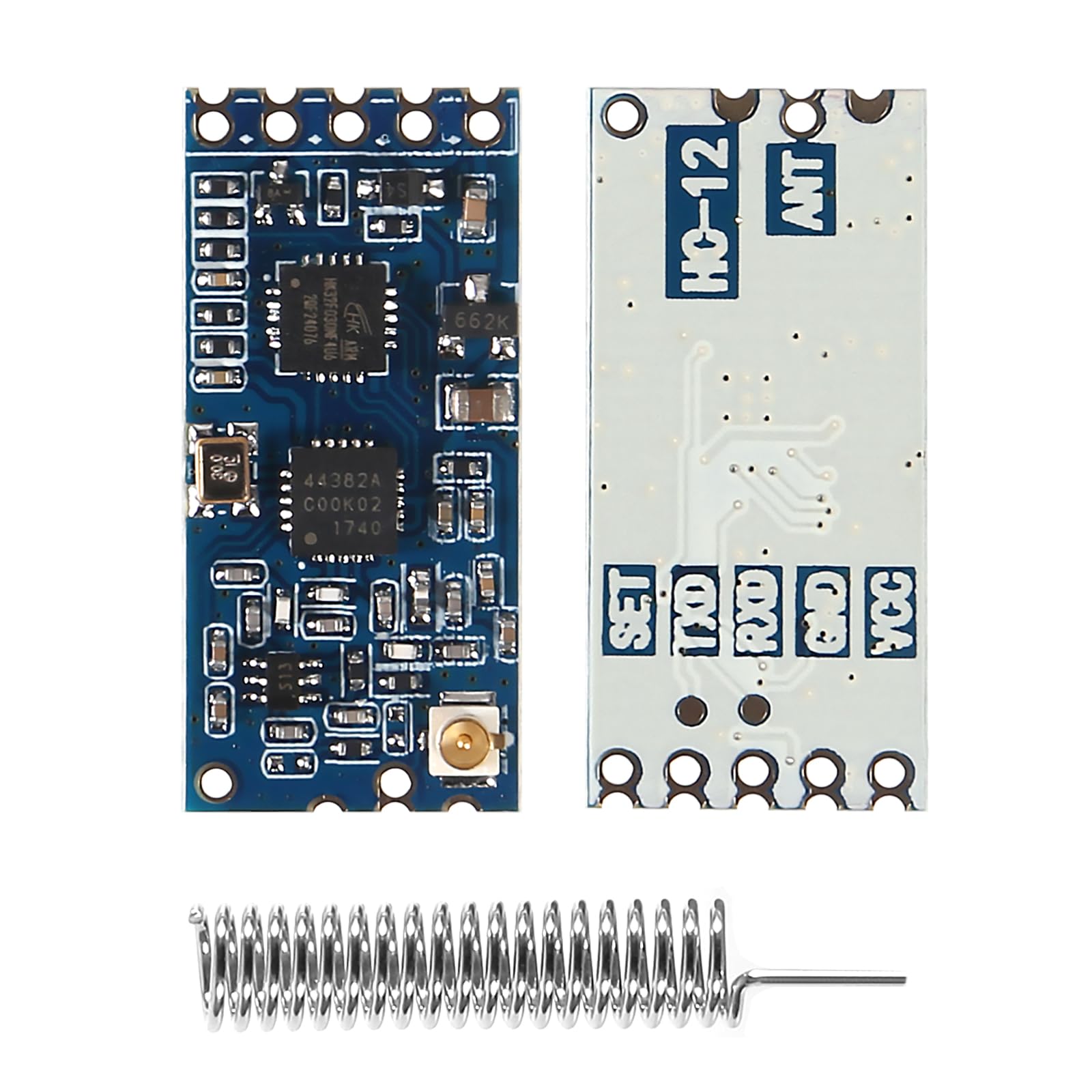 XIITIA 4pcs HC-12 433Mhz SI4463/SI4438 Wireless Serial Port Module 1000M Replace Bluetooth with Antenna